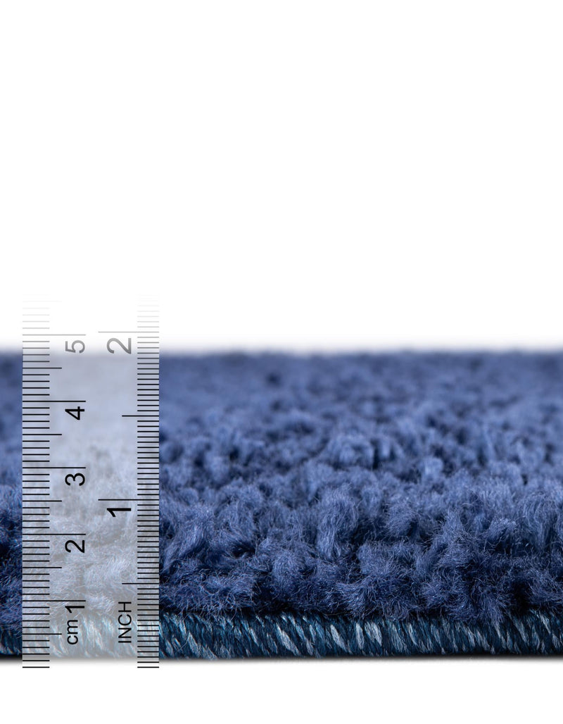 Solid Shag Seaside Collection Area Rug - Azure Cove (Navy Blue) Rectangle Navy Blue  lifestyle 15