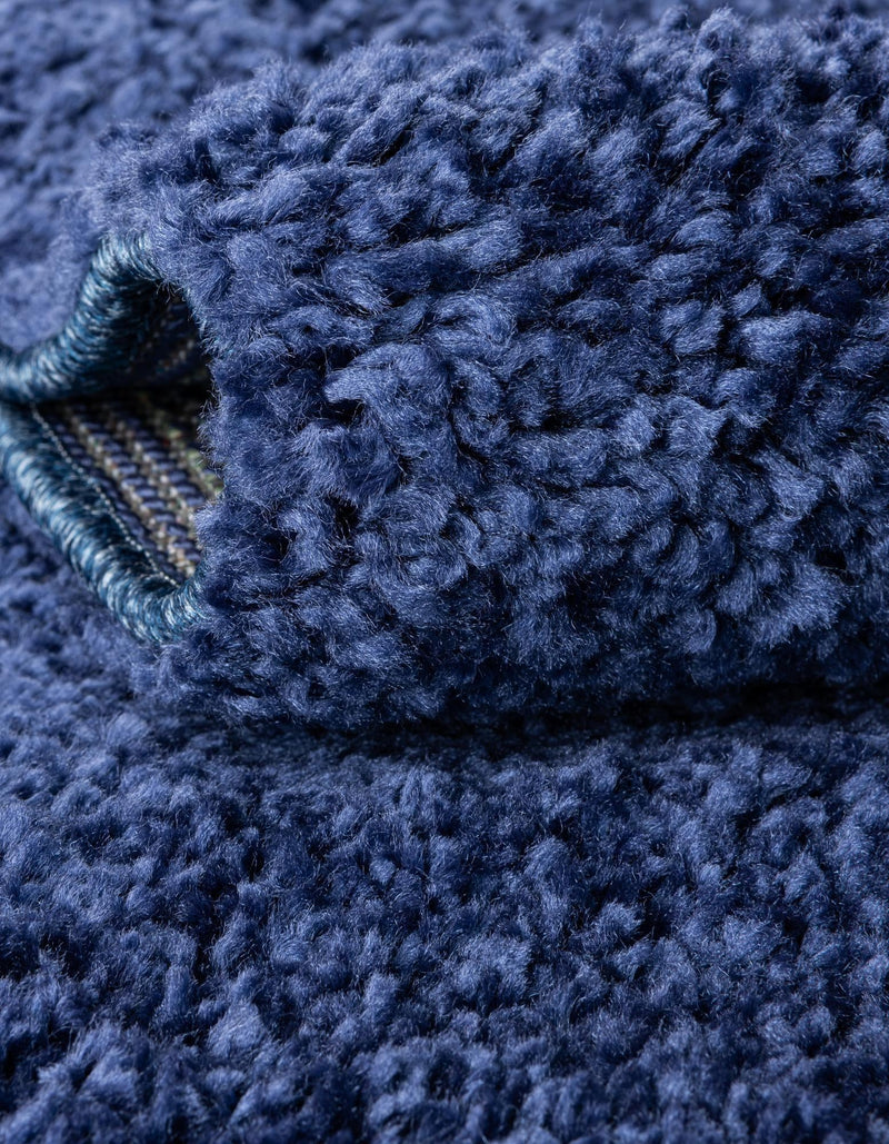 Solid Shag Seaside Collection Area Rug - Azure Cove (Navy Blue) Rectangle Navy Blue  lifestyle 16