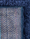 Solid Shag Seaside Collection Area Rug - Azure Cove (Navy Blue) Rectangle Navy Blue  lifestyle 18