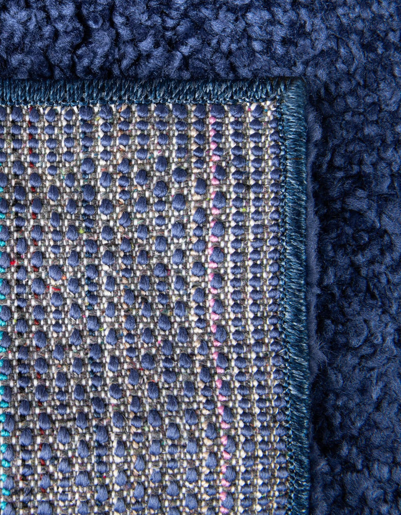 Solid Shag Seaside Collection Area Rug - Azure Cove (Navy Blue) Rectangle Navy Blue  lifestyle 18