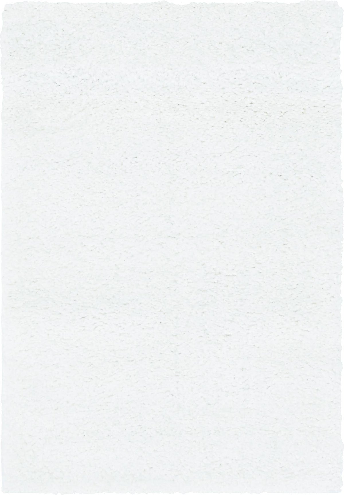 Solid Shag Seaside Collection Area Rug - Azure Cove (Snow White) Rectangle Snow White Main