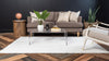 Solid Shag Seaside Collection Area Rug - Azure Cove (Snow White) Rectangle Snow White  lifestyle 4
