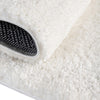 Solid Shag Seaside Collection Area Rug - Azure Cove (Snow White) Rectangle Snow White  lifestyle 6