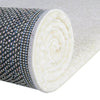 Solid Shag Seaside Collection Area Rug - Azure Cove (Snow White) Rectangle Snow White  lifestyle 12