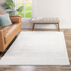 Solid Shag Seaside Collection Area Rug - Azure Cove (Snow White) Rectangle Snow White  lifestyle 16