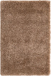 Solid Shag Seaside Collection Area Rug - Azure Cove (Light Brown) Rectangle Light Brown Main