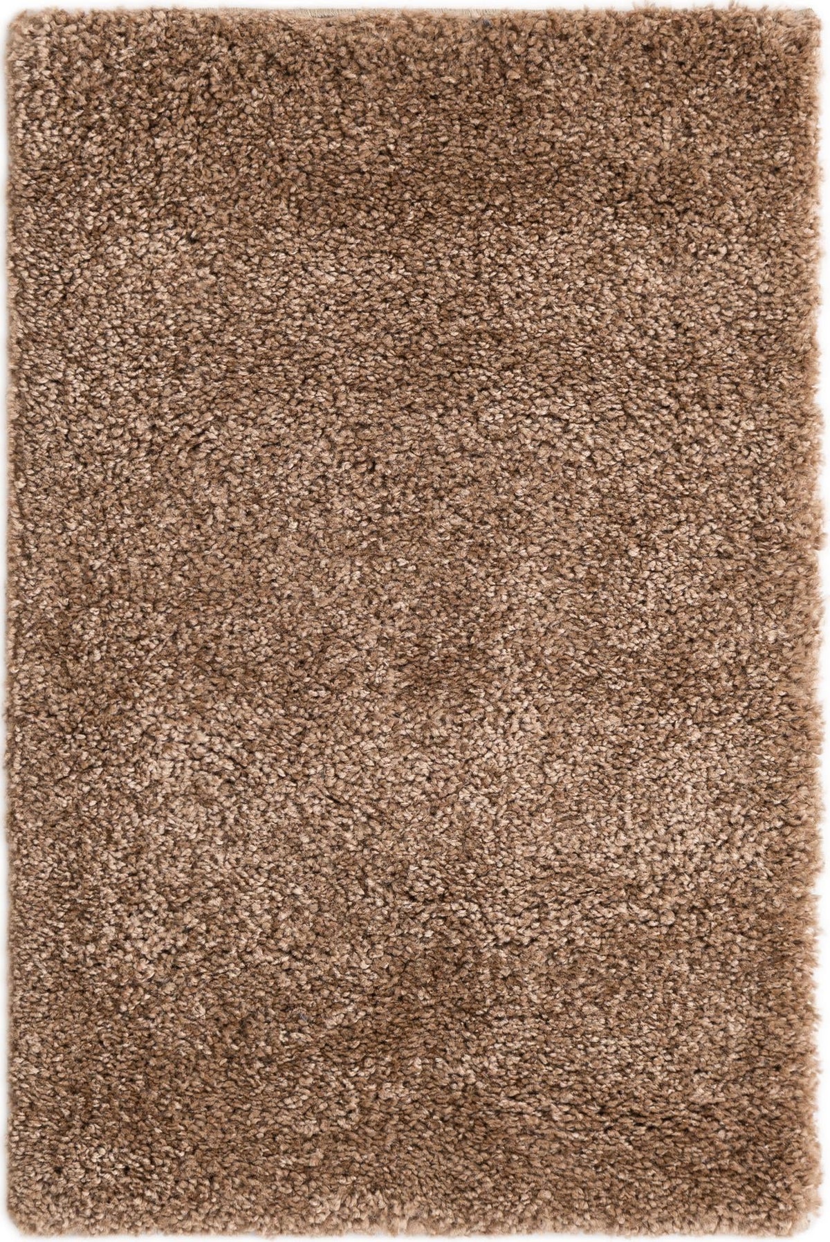 Solid Shag Seaside Collection Area Rug - Azure Cove (Light Brown) Rectangle Light Brown Main