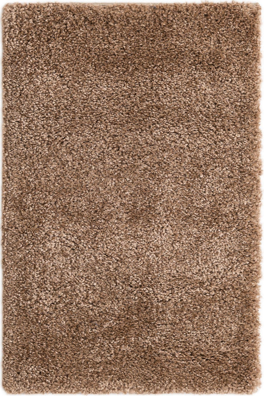 Solid Shag Seaside Collection Area Rug - Azure Cove (Light Brown) Rectangle Light Brown Main