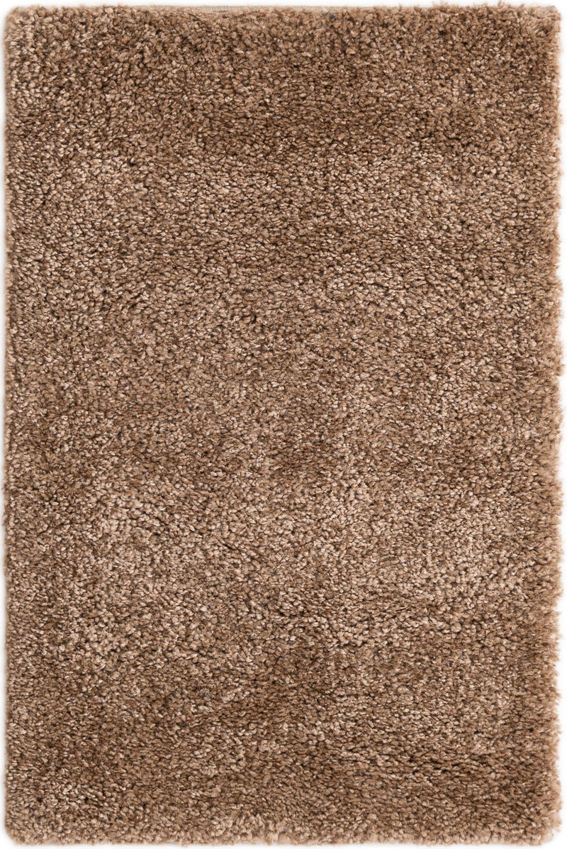Solid Shag Seaside Collection Area Rug - Azure Cove (Light Brown) Rectangle Light Brown Main