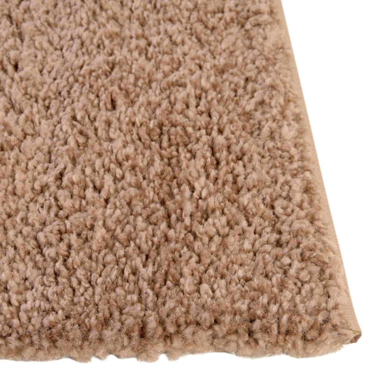 Solid Shag Seaside Collection Area Rug - Azure Cove (Light Brown) Rectangle Light Brown  lifestyle 7