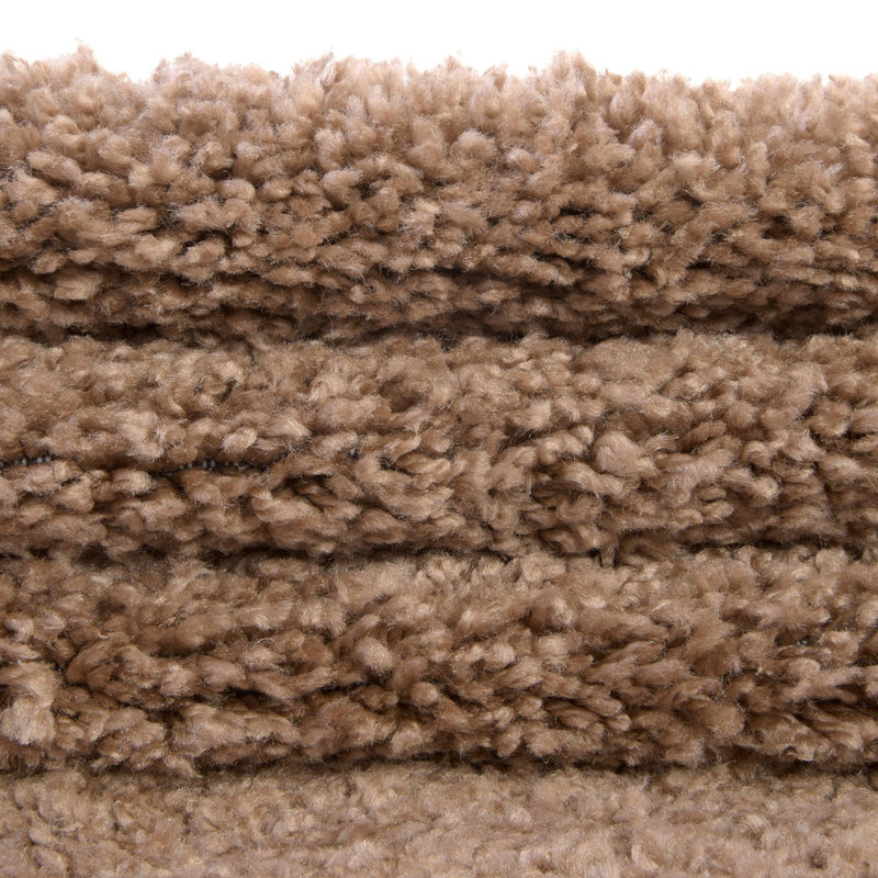 Solid Shag Seaside Collection Area Rug - Azure Cove (Light Brown) Rectangle Light Brown  lifestyle 14