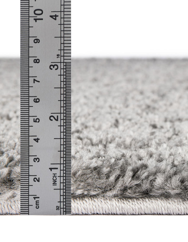 Solid Shag Seaside Collection Area Rug - Azure Cove (Gray) Rectangle Gray  lifestyle 15
