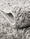 Solid Shag Seaside Collection Area Rug - Azure Cove (Gray) Rectangle Gray  lifestyle 16