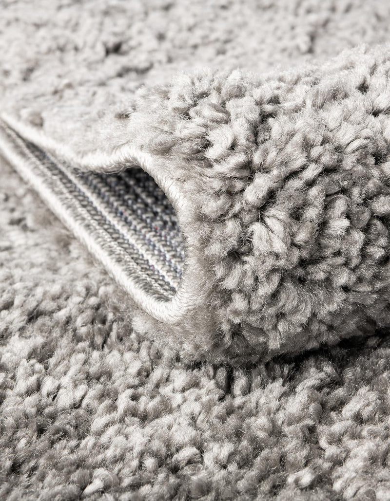 Solid Shag Seaside Collection Area Rug - Azure Cove (Gray) Rectangle Gray  lifestyle 16