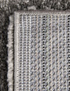 Solid Shag Seaside Collection Area Rug - Azure Cove (Gray) Rectangle Gray  lifestyle 18