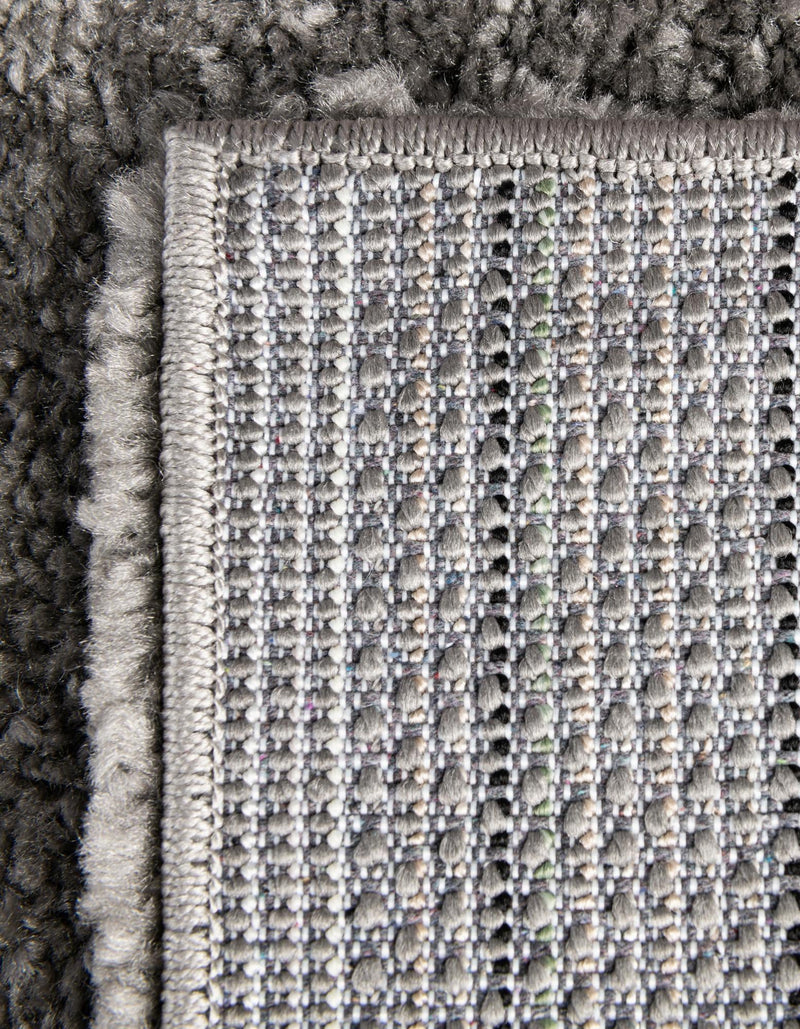 Solid Shag Seaside Collection Area Rug - Azure Cove (Gray) Rectangle Gray  lifestyle 18