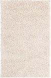 Solid Shag Seaside Collection Area Rug - Azure Cove (Ivory) Rectangle Ivory  lifestyle 2