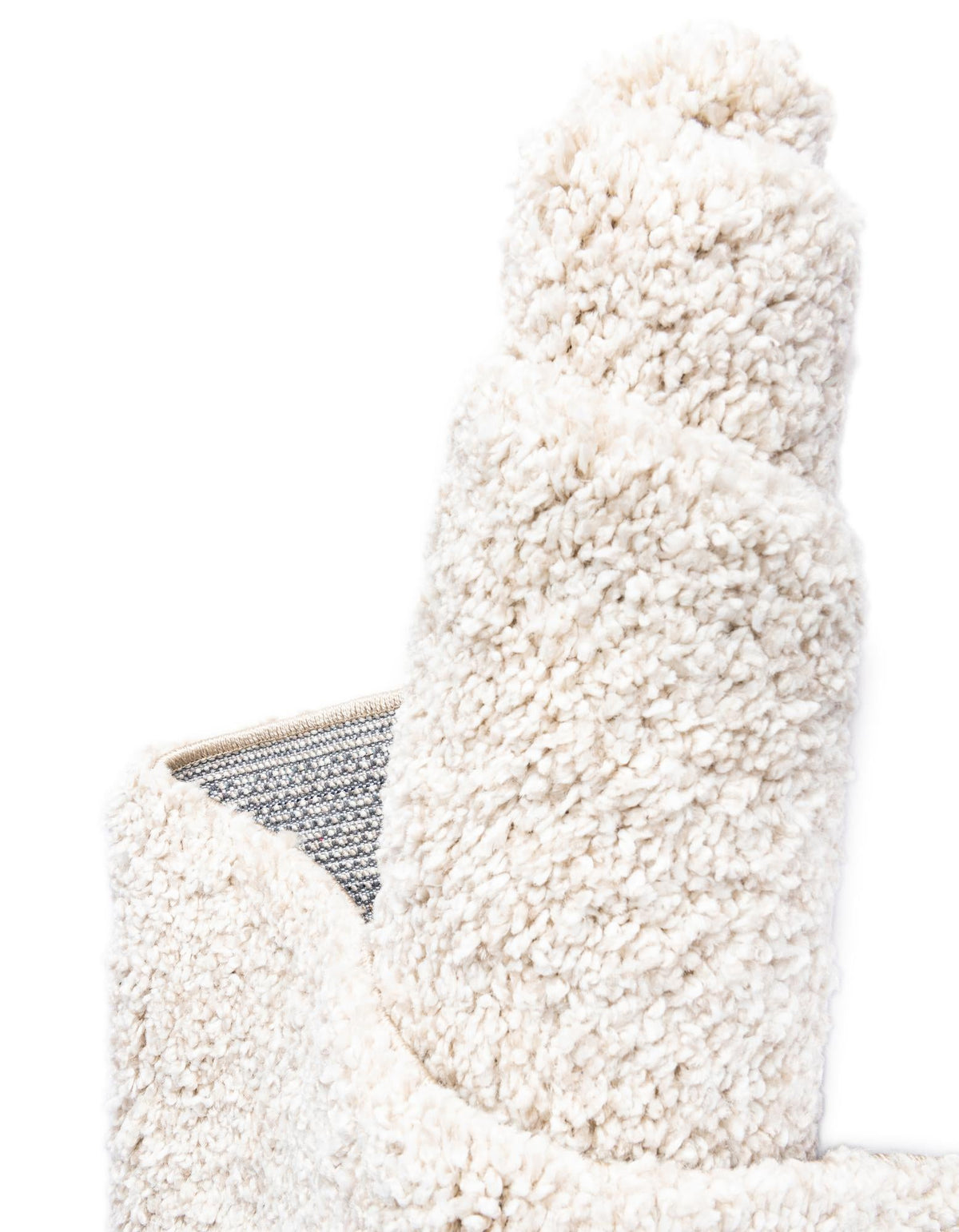 Solid Shag Seaside Collection Area Rug - Azure Cove (Ivory) Rectangle Ivory  lifestyle 12