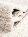 Solid Shag Seaside Collection Area Rug - Azure Cove (Ivory) Rectangle Ivory  lifestyle 14
