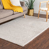 Solid Shag Seaside Collection Area Rug - Azure Cove (Ivory) Rectangle Ivory  lifestyle 18