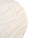 Solid Shag Seaside Collection Area Rug - Azure Cove (Ivory) Round Ivory  lifestyle 47