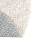 Solid Shag Seaside Collection Area Rug - Azure Cove (Ivory) Round Ivory  lifestyle 57