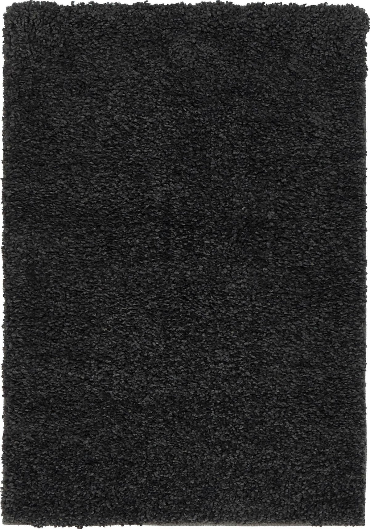 Solid Shag Seaside Collection Area Rug - Azure Cove (Charcoal) Rectangle Charcoal Main