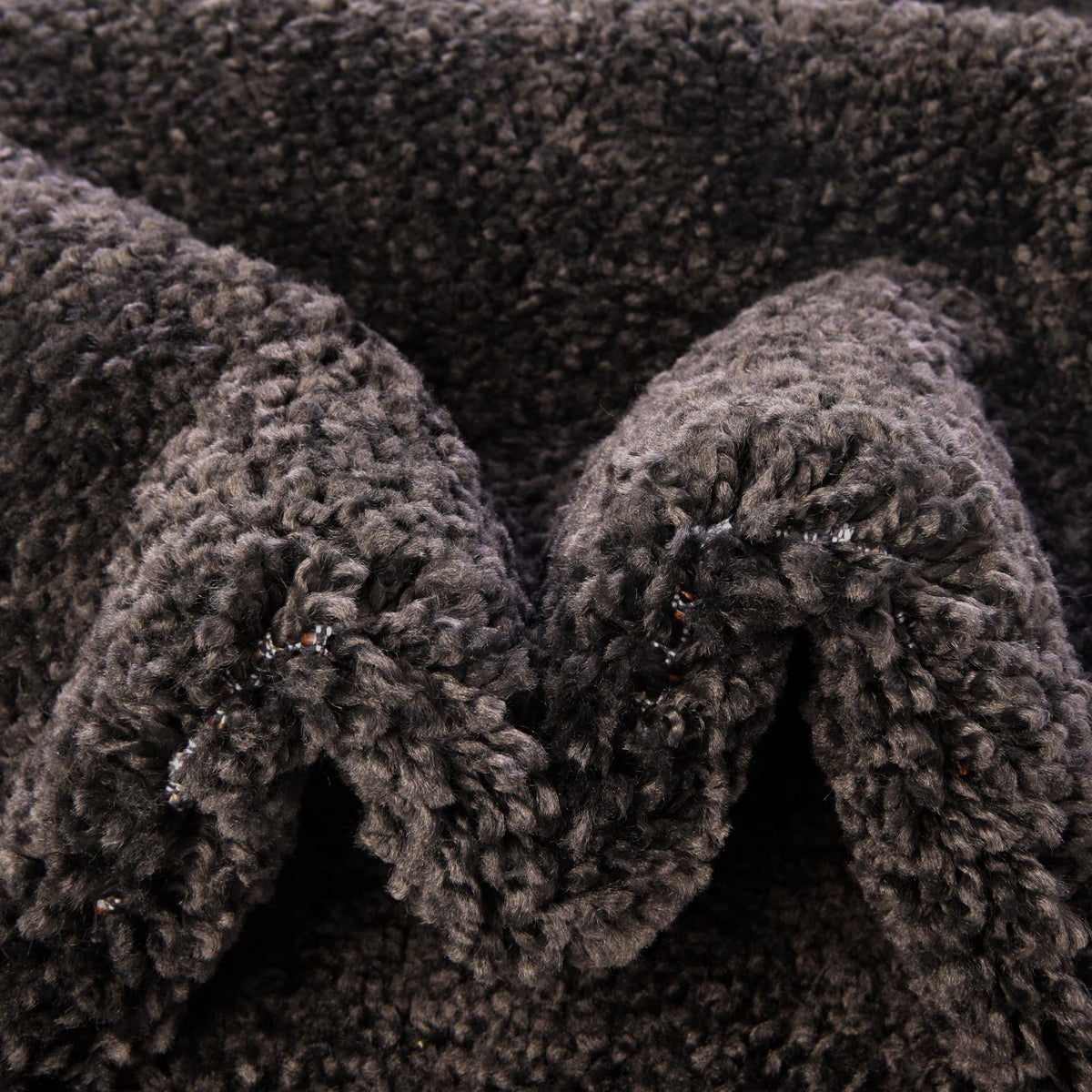 Solid Shag Seaside Collection Area Rug - Azure Cove (Charcoal) Rectangle Charcoal  lifestyle 7