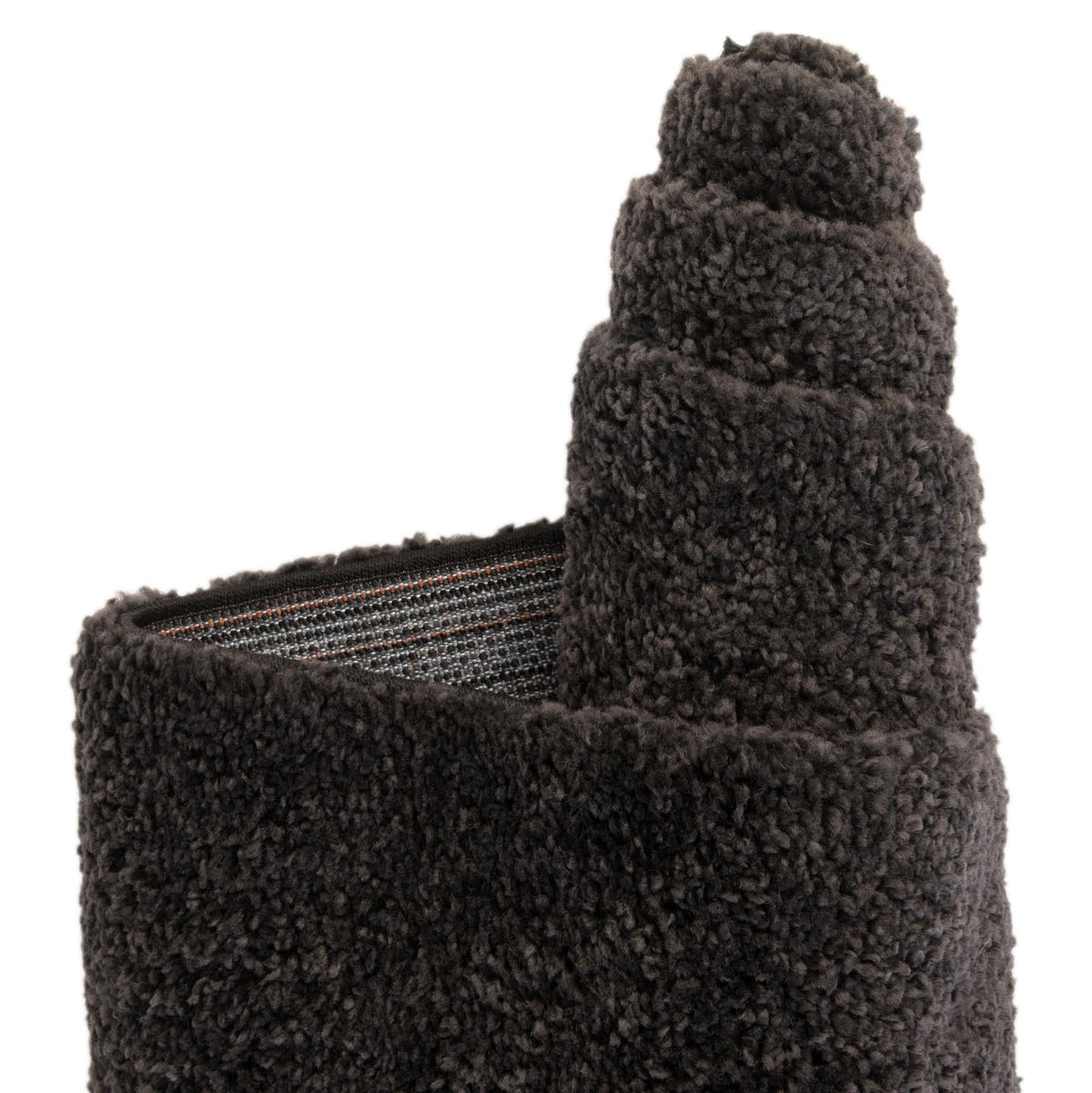 Solid Shag Seaside Collection Area Rug - Azure Cove (Charcoal) Rectangle Charcoal  lifestyle 10