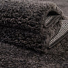 Solid Shag Seaside Collection Area Rug - Azure Cove (Charcoal) Rectangle Charcoal  lifestyle 12