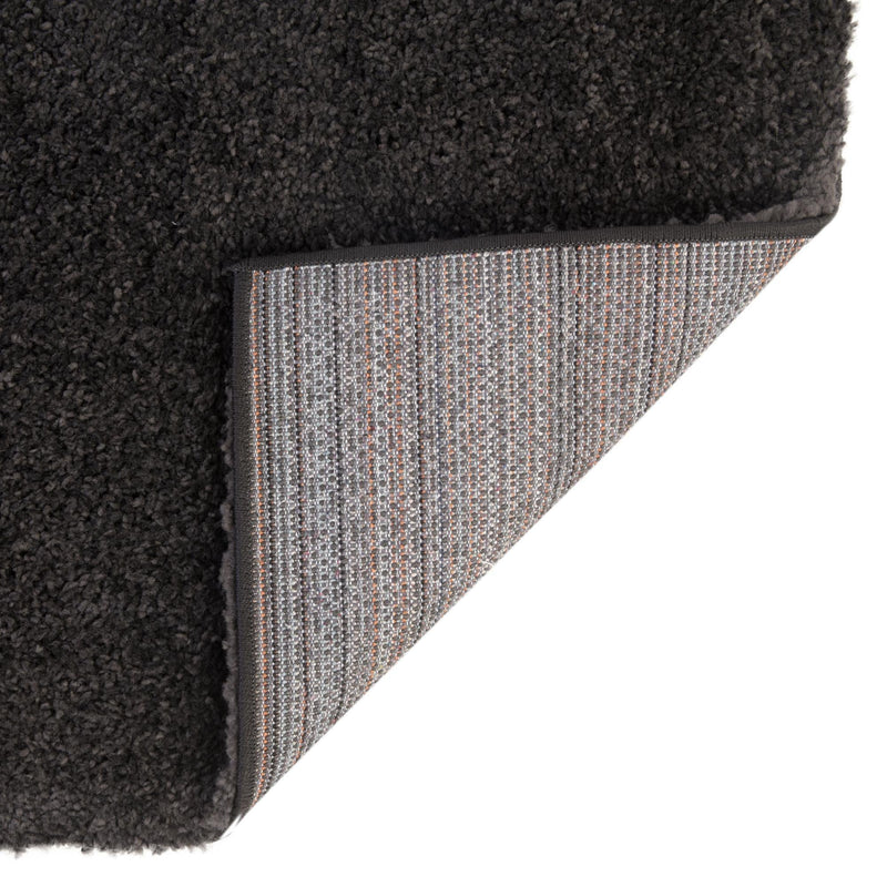 Solid Shag Seaside Collection Area Rug - Azure Cove (Charcoal) Rectangle Charcoal  lifestyle 17