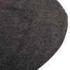 Solid Shag Seaside Collection Area Rug - Azure Cove (Charcoal) Round Charcoal  lifestyle 27