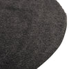 Solid Shag Seaside Collection Area Rug - Azure Cove (Charcoal) Round Charcoal  lifestyle 30
