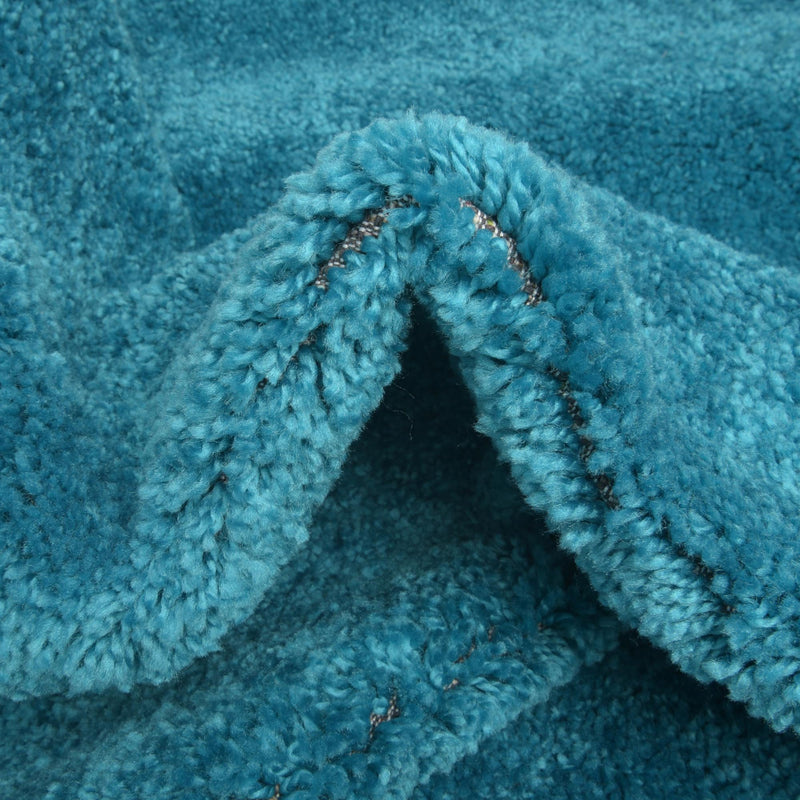 Solid Shag Seaside Collection Area Rug - Azure Cove (Turquoise) Rectangle Turquoise  lifestyle 8