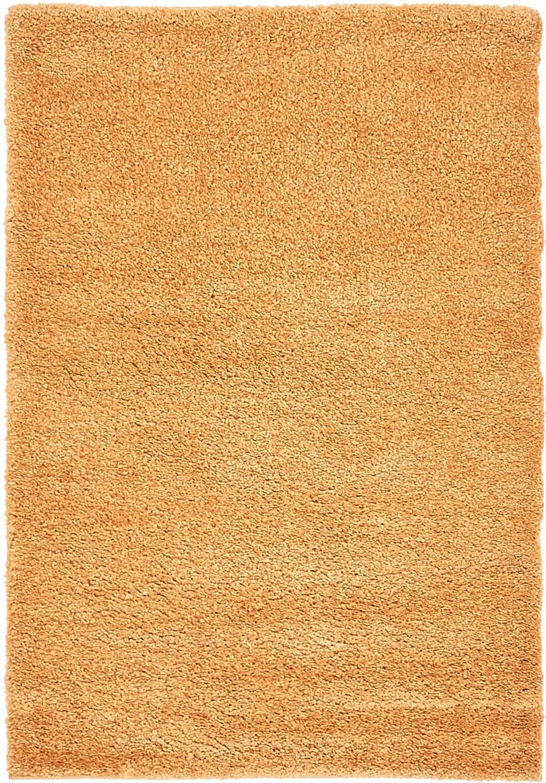 Solid Shag Seaside Collection Area Rug - Azure Cove (Orange) Rectangle Orange Main