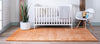 Solid Shag Seaside Collection Area Rug - Azure Cove (Orange) Rectangle Orange  lifestyle 4