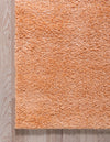 Solid Shag Seaside Collection Area Rug - Azure Cove (Orange) Rectangle Orange  lifestyle 8
