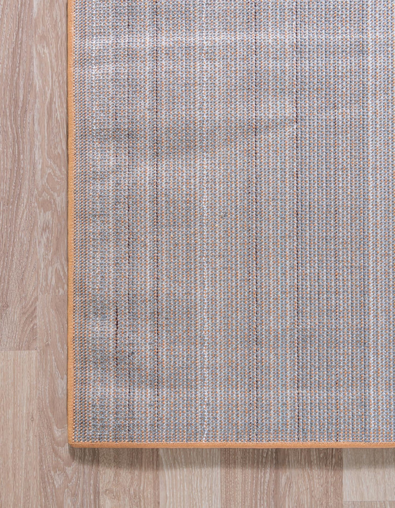 Solid Shag Seaside Collection Area Rug - Azure Cove (Orange) Rectangle Orange  lifestyle 9