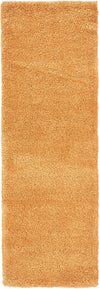 Solid Shag Seaside Collection Area Rug - Azure Cove (Orange) Runner Orange  lifestyle 10