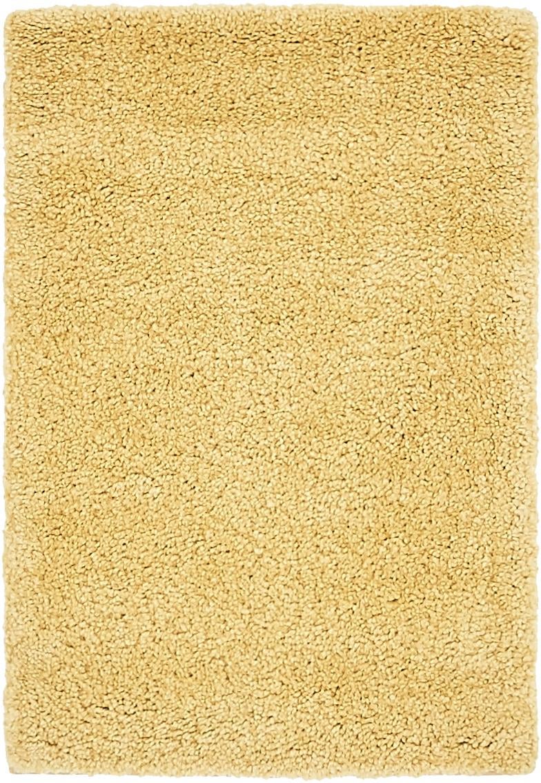 Solid Shag Seaside Collection Area Rug - Azure Cove (Yellow) Rectangle Yellow Main