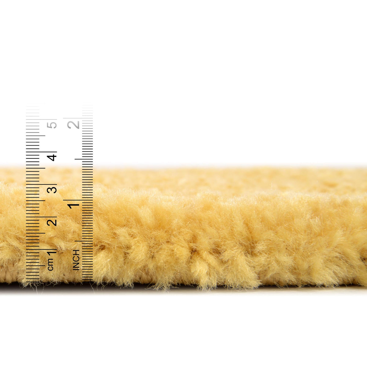 Solid Shag Seaside Collection Area Rug - Azure Cove (Yellow) Rectangle Yellow  lifestyle 5