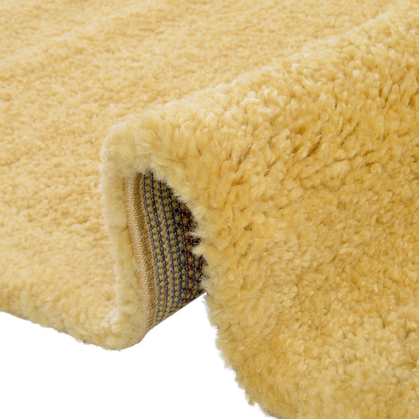 Solid Shag Seaside Collection Area Rug - Azure Cove (Yellow) Rectangle Yellow  lifestyle 10