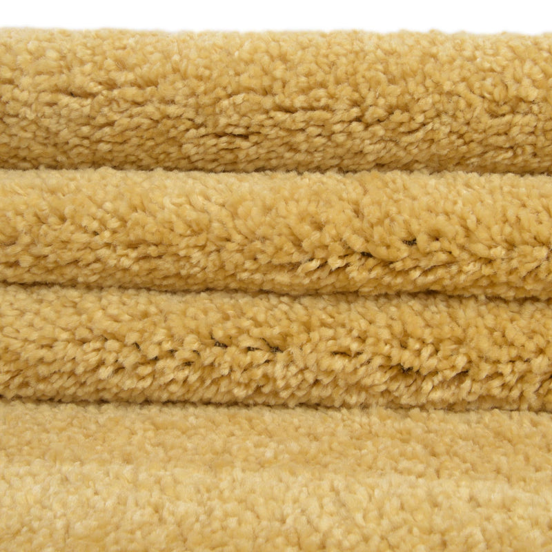 Solid Shag Seaside Collection Area Rug - Azure Cove (Yellow) Rectangle Yellow  lifestyle 14
