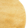 Solid Shag Seaside Collection Area Rug - Azure Cove (Yellow) Round Yellow  lifestyle 29