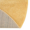 Solid Shag Seaside Collection Area Rug - Azure Cove (Yellow) Round Yellow  lifestyle 33
