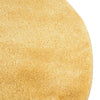 Solid Shag Seaside Collection Area Rug - Azure Cove (Yellow) Round Yellow  lifestyle 25
