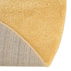 Solid Shag Seaside Collection Area Rug - Azure Cove (Yellow) Round Yellow  lifestyle 26