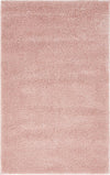 Solid Shag Seaside Collection Area Rug - Azure Cove (Pink) Rectangle Pink  lifestyle 2