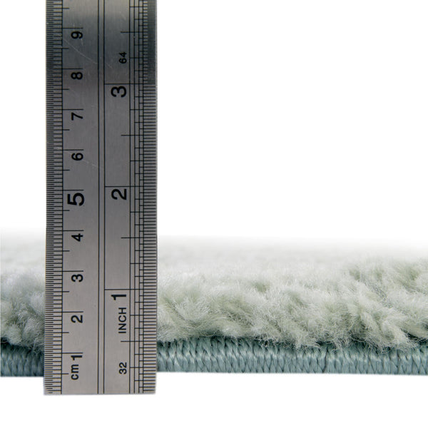 Solid Shag Seaside Collection Area Rug - Azure Cove (Light Blue) Rectangle Light Blue  lifestyle 5