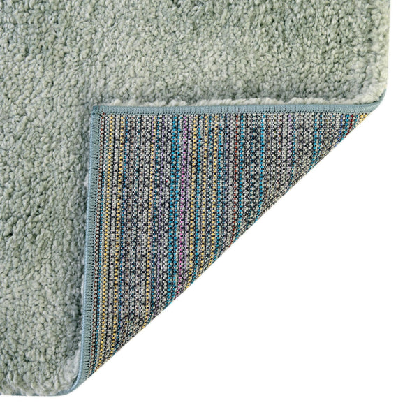 Solid Shag Seaside Collection Area Rug - Azure Cove (Light Blue) Rectangle Light Blue  lifestyle 9